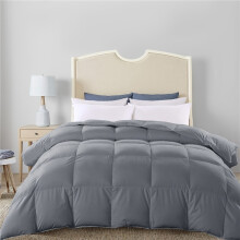 (Grey, single(135cm*200cm)) Seasons Quilted Duvet Comforter - Lightweight Warm Bedspread Suitable for Home & Hotel, Machine Washable