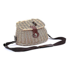 Wicker Basket Fishing Creel Trout Perch Cage Tackle Fisherman Box Outdoor Classical Willow Trout Fi
