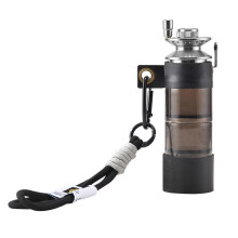 (Black) Outdoor Small Lures Bottle Multifunction Fishing Rod Lures Holder Fishing Hook Organizers Tackle Bottle Baits Container transparent