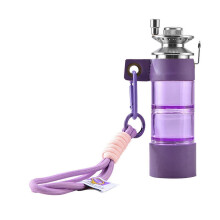 (Purple) Outdoor Small Lures Bottle Multifunction Fishing Rod Lures Holder Fishing Hook Organizers Tackle Bottle Baits Container transparent