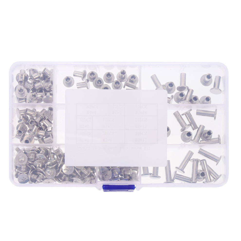 220 Pcs Carbon Steel Binding Screw Posts M4âM5 9104899431493
