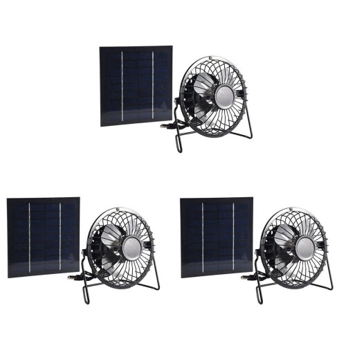 Solcellsfläkt 5W 4 tum bärbar