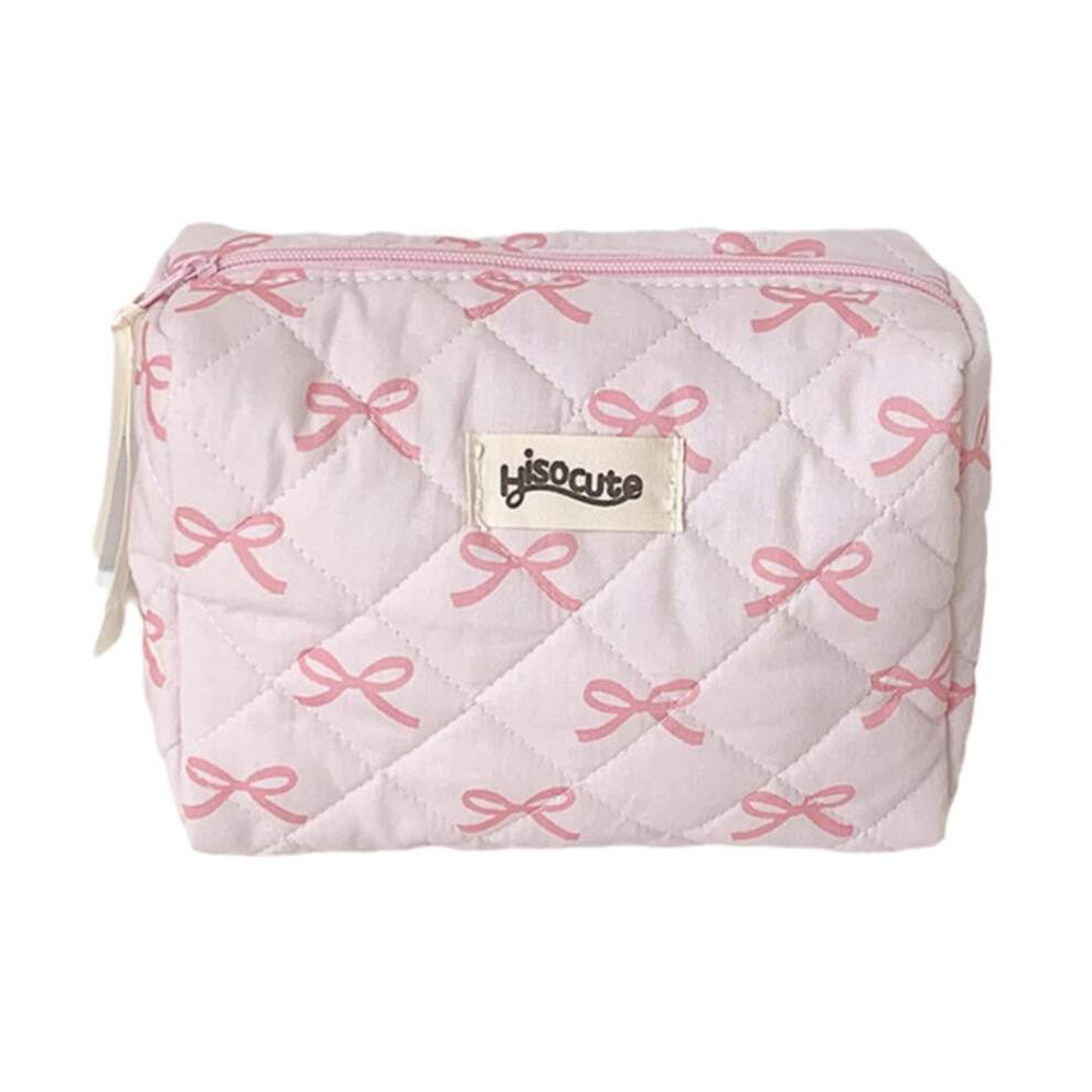 Bow Cosmetic Bag Portable Makeup Organizer