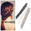 Haarclips voor dames, zwart, grijs, wit, 3 stuks 1