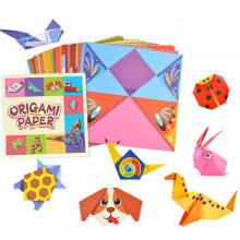 Origami kézműves készlet gyerekeknek 3+ – 57 színes akvarell rajz