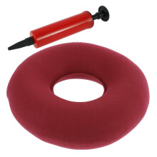 Pernă rotundă gonflabilă pentru scaun cu gogoașă și pompă