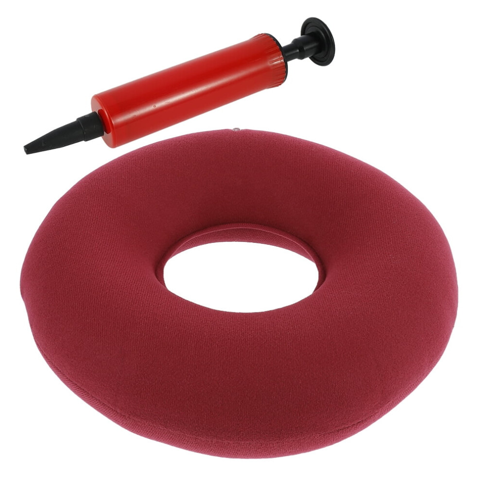 Round Inflatable Donut Seat Cushion with Pump