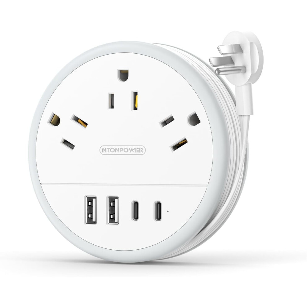 Travel Power Strip With 2 Usb-C Ports, 3 Ac Outlets 9104899435750