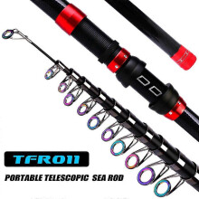 (3.6m) 1.8m-3.6m Carbon Fiber Fishing Rod Travel Spinning Lure Rod Sea Saltwater Pole