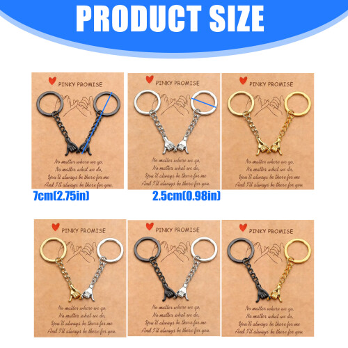 1 ensemble de porte-clés distinctifs pour Couple, cadeau-2 1 1