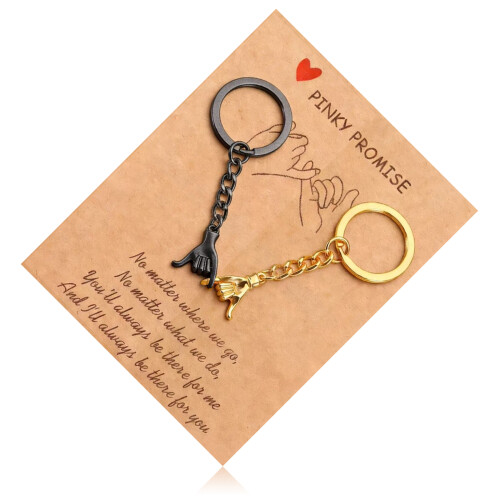 1 ensemble de porte-clés distinctifs pour Couple, cadeau-2 1 2