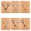 Porte-clés élégants assortis avec carte, cadeaux-Argent 1 4