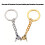 Porte-clés élégants assortis avec carte, cadeaux-Argent 1 7
