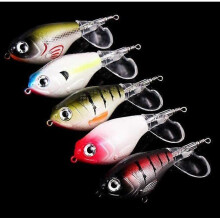 5x Fishing Lures Whopper Plopper Top water Rotating Tail Bass Trout Kit 9cm/16g