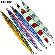 (300g) 5pcs/set Slow Fall Pitch Jig Fishing Lures Sinking Lead Metal Flat Jigging Bait