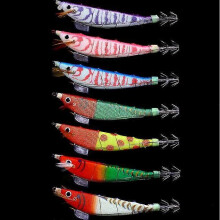 Pack of 7pcs Shrimp Lures Octopus Squid Jigs Fishing Tackle Hook Bass Bait 14.3g