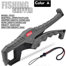 (black gray) Waterproof Floating Fish Lip Gripper Fishing Pliers Lip Gripper Holder Grabber