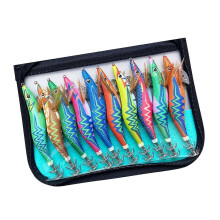 (2.5) 10Pcs Floating Squid Jigs Hook Fishing Squid Lures Artificial Baits Fishing Lures Baits Outdoor Fishing Accessories Multicolor