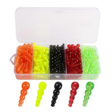 250Pcs Inline Spinner Rig Lures Making Supply Stacked Fishing Beads Fishing Beads Lures Tackle for Saltwater