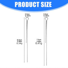 (65mm) Heavy Type Steel Wire for DIY Fishing Spinners Baits Making Durability for Various Fishing Conditions 65mm