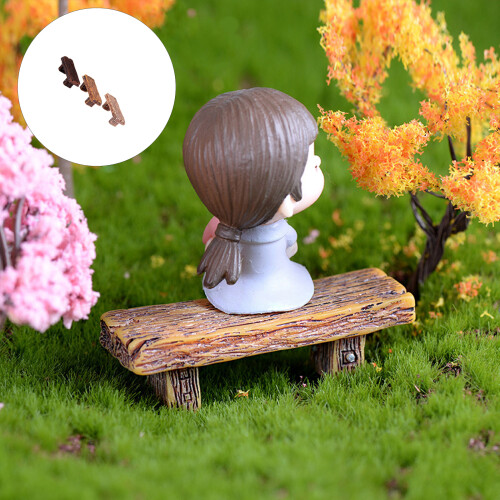 Tabouret miniature en résine, modèle de maison de poupée, 1