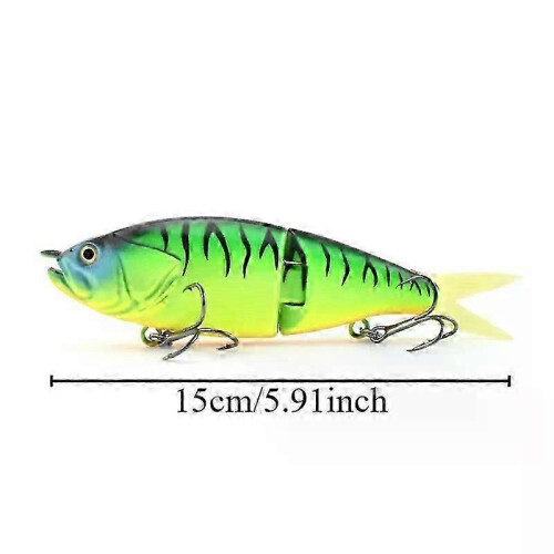 1pcs Two -section Hard Bait 150mm 433g Artificial Realistic Fishing Baits Plastic Simulation Jointed Swimbait with Sharp Hooks 2
