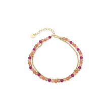 Luxenter 925 sterling silver bracelet with multicoloured crystal and rhodium finish - Akrul