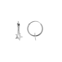 Luxenter 925 sterling silver earrings with rhodium finish - Essential