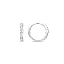 Luxenter earrings with brilliant-cut zirconia in a silver finish - Ulgel