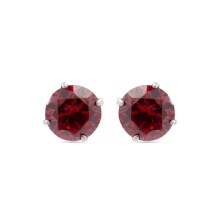Luxenter 925 sterling silver earrings with orange hydrothermal quartz, rhodium-plated - Yedia