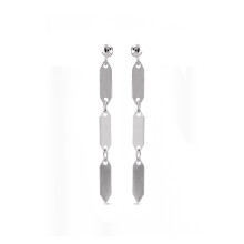 Luxenter 925 sterling silver earrings with rhodium finish - Lirrat