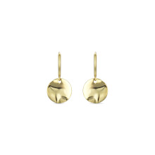 Luxenter 925 sterling silver earrings with 18K yellow gold finish - Midnak