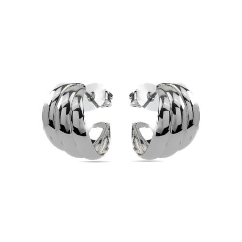 Luxenter earrings with a silver finish - Abeth 2
