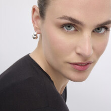 Luxenter Earrings with Silver Finish and Brilliant Zirconia - Obow