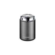 (black) Mini Metal Cannon Shaver Mini Electric Shaver Type-c Charging Full Body Washable Shaver