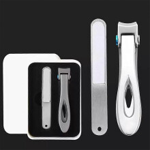 (silver) Vianys Proclip, Dotmalls Clipmaster Pro, Stainless Steel Splashless Nail Clipper