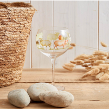 Pig And Chicken Farm Animal Design Gin Glass