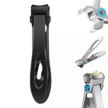 (black) Vianys Proclip, Dotmalls Clipmaster Pro, Stainless Steel Splashless Nail Clipper