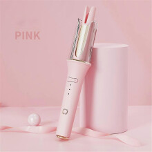 (pink) New Automatic Hair Curling Stick Popular Hairstyle Easy To Use Curling