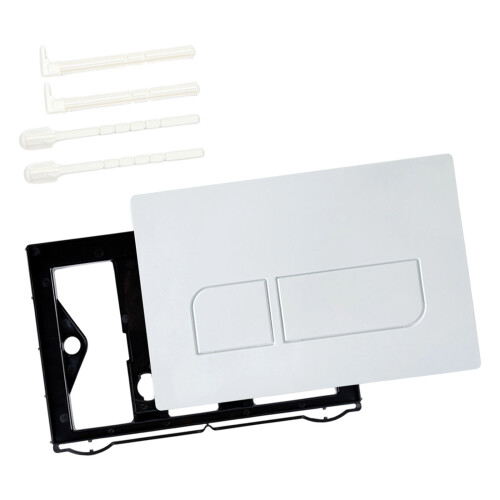 Concealed Water Tank Panel Bucket Flushing Board for-White