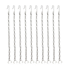 10Pcs Stainless Steels Lift Chain with Hook & Rings Toilet-0325