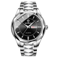 (men, H) Women/Men Watch Stainless Steel Quartz Luminous Classic Business Wristwatch