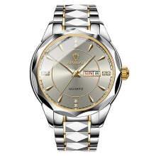 (men, D) Women/Men Watch Stainless Steel Quartz Luminous Classic Business Wristwatch