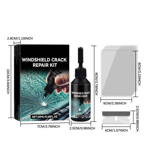Auto Glass Repair Kit for Windshield Chips and Cracks 1