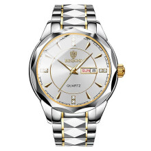 (men, C) Women/Men Watch Stainless Steel Quartz Luminous Classic Business Wristwatch