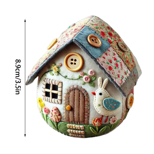 Patchwork-æg DIY-håndværkssæt med stof og tråd 2