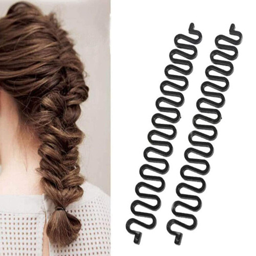 Haarclips voor dames, zwart, grijs, wit, 3 stuks 2