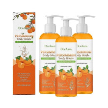 (3pcs) Persimmon Body Wash for Body Odor Control, Purifying Deodorizing, Eliminating Body Odor Underarms