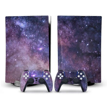 (K) New Vinyl Sticker For PS5 Accessories Decal Protective Skin for PlayStation 5 Disk Edition Console and 2 Controllers