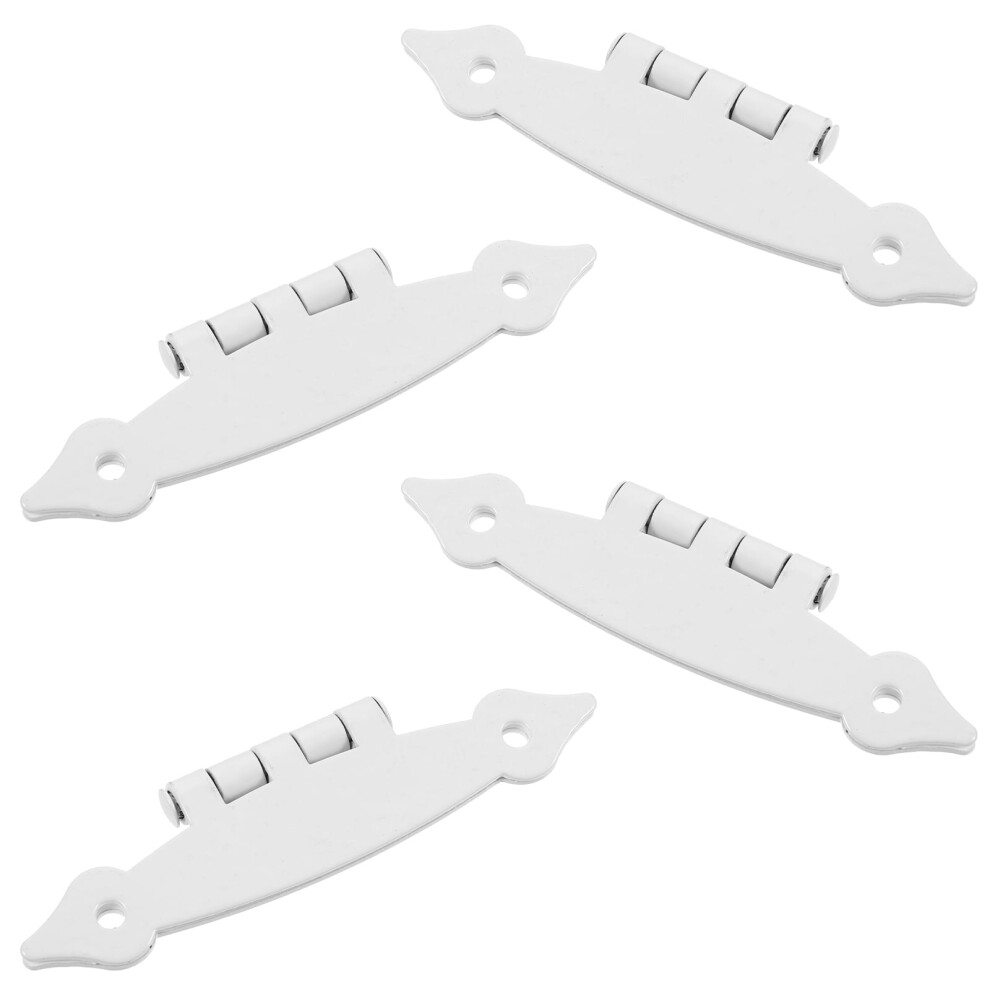 White Iron Cabinet Hinges (4 Pcs) 9104899439987